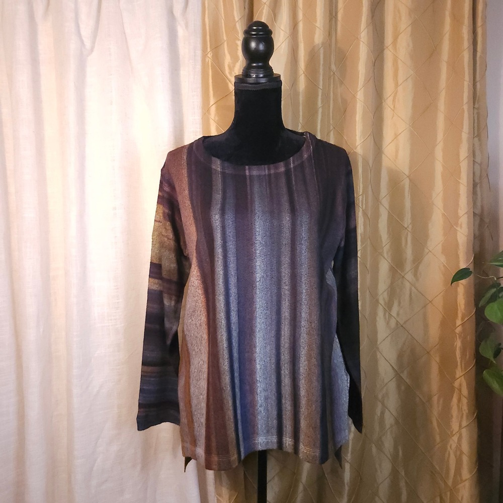 Watercolor Plush Tunic Sweater by Nally and Millie